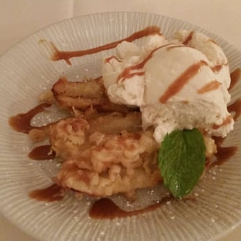 Nishino - Banana tempura and vanilla ice cream - Sushi Bars Near Me - Seattle, Washington