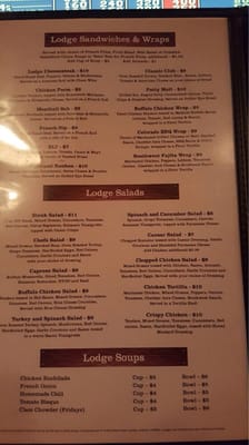 Menu photo 8 The Lodge Fort Apache Las Vegas, NV Menu photo 8 The Lodge Fort Apache Las Vegas, NV