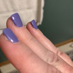 Luxury Nails & Spa Pedicure - Full set acrylics with shellac polish from Luxury Nails