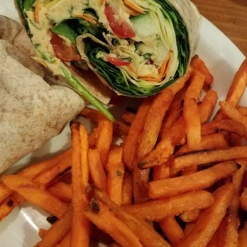 Toast - Mediterranean veggie wrap and sweet potato fries - Breakfast & Brunch Near Me - Asbury Park, New Jersey Toast - Mediterranean veggie wrap and sweet potato fries - Breakfast & Brunch Near Me - Asbury Park, New Jersey