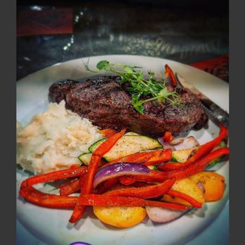 The Barn - N.Y. Steak with mashed potatoes - Italian Near Me - Ramona, California The Barn - N.Y. Steak with mashed potatoes - Italian Near Me - Ramona, California