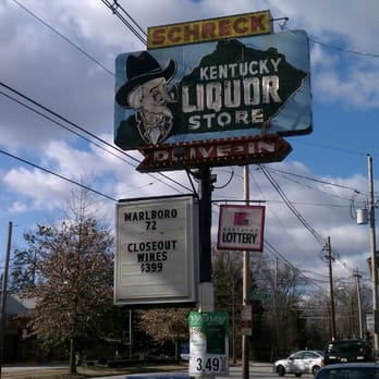 Schreck's Baxter Liquors - a sign for a liquor store - Beer, Wine & Spirits Near Me - Louisville, Kentucky