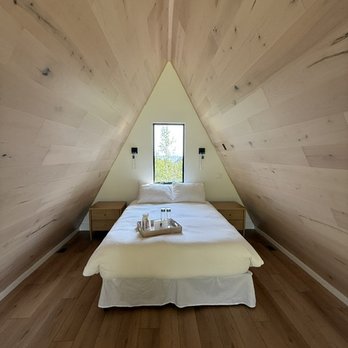 The Harbors - upstairs bedroom of A-frame - Vacation Rentals Near Me - Two Harbors, Minnesota