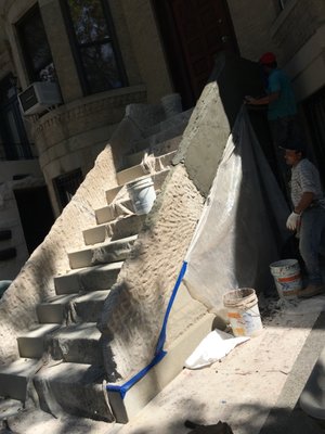 271 Windsor Place (Brooklyn, NY) - Cement Stoop Restoration 271 Windsor Place (Brooklyn, NY) - Cement Stoop Restoration