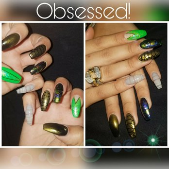 TA Nails & Spa - SNAKE SKIN.OMBRE.GALAXY.CHROME - MICHELLE DID IT AGAIN! AMAZING!!! - Nail Salons Near Me - Norwalk, California