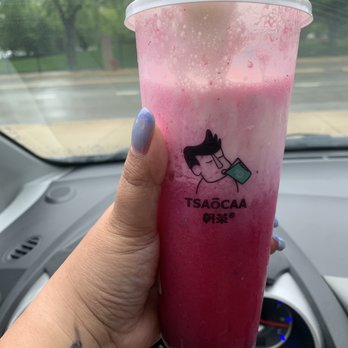 TSAôCAA - Dragonfruit tea with cheese cap - Bubble Tea Near Me - Chicago, Illinois TSAôCAA - Dragonfruit tea with cheese cap - Bubble Tea Near Me - Chicago, Illinois