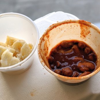 Trail Dust BBQ - Beans and macaroni, not good. - Barbeque Near Me - Morgan Hill, California