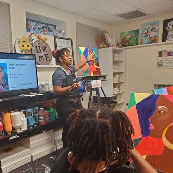 Wine & Design - Our hostess liz!! - Art Classes Near Me - Fayetteville, North Carolina Wine & Design - Our hostess liz!! - Art Classes Near Me - Fayetteville, North Carolina