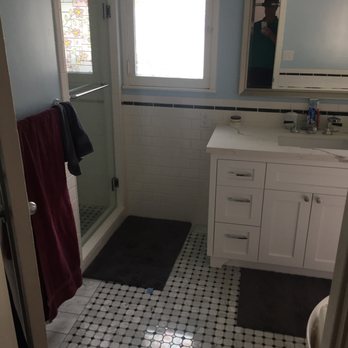 Mann Construction - Left front of vanity & tile - General Contractors Near Me - Los Angeles, California Mann Construction - Left front of vanity & tile - General Contractors Near Me - Los Angeles, California