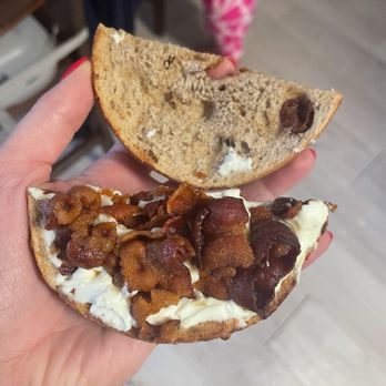 Bagel Palace - Bagel with insufficient cream cheese - Bagels Near Me - Manorville, New York Bagel Palace - Bagel with insufficient cream cheese - Bagels Near Me - Manorville, New York