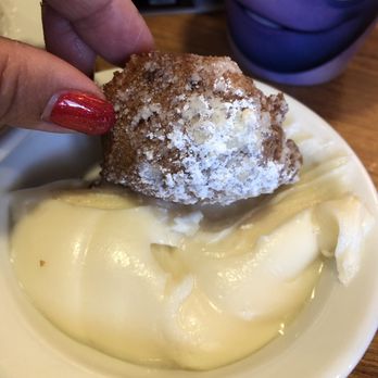 Denny's - Puppies with cream cheese dip, mega yum! - American Near Me - Jarrell, Texas