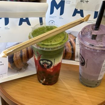 MAI Coffee & Tea House - Strawberry Matcha and Ube Cream Matcha - Coffee & Tea Near Me - Gardena, California MAI Coffee & Tea House - Strawberry Matcha and Ube Cream Matcha - Coffee & Tea Near Me - Gardena, California