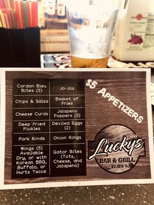 Menu photo 2 Lucky's Bar & Grill Tygh Valley, OR Menu photo 2 Lucky's Bar & Grill Tygh Valley, OR