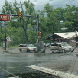 a rainy day in a town a rainy day in a town