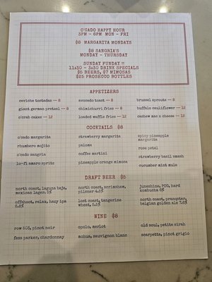 Menu photo 8 Ocado Restaurant Sherman Oaks, CA Menu photo 8 Ocado Restaurant Sherman Oaks, CA