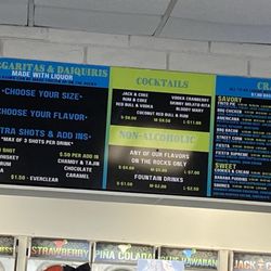 Margaritas To Go - Menu
