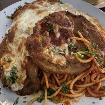 Marco's Italian Restaurant - This is supposed to be eggplant Parmesan served over pasta. It definitely missed the mark. - Italian Near Me - Buffalo, New York Marco's Italian Restaurant - This is supposed to be eggplant Parmesan served over pasta. It definitely missed the mark. - Italian Near Me - Buffalo, New York