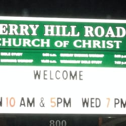 Church of Christ At Perry Hill Road - Sign is bright and easily visible at night.