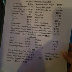 The Irish Pub - Menu July 2026