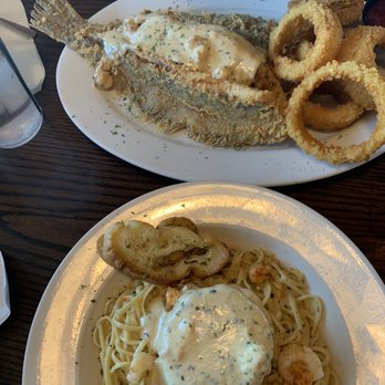 Frenier Landing - Eggplant napeloen & stuffed flounder - Cajun/Creole Near Me - LaPlace, Louisiana