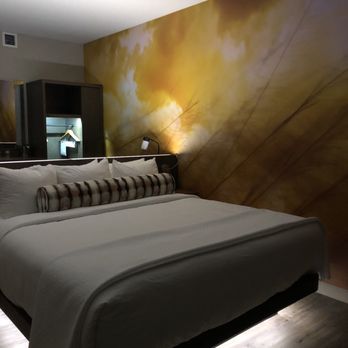 Cambria Hotel Omaha Downtown - Floating platform beds and feature wall in my beautiful Cambria room. - Hotels Near Me - Omaha, Nebraska Cambria Hotel Omaha Downtown - Floating platform beds and feature wall in my beautiful Cambria room. - Hotels Near Me - Omaha, Nebraska