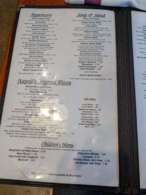 Menu photo 2 Napoli Italian Restaurant Monroe, NC Menu photo 2 Napoli Italian Restaurant Monroe, NC