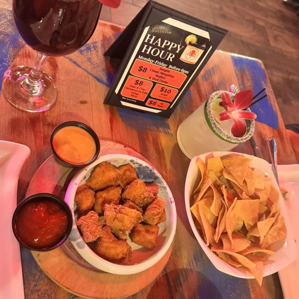 Donjito - Happy Hours: Guacamole and Totopos, Chicharrónde Pollo, Sangria & Margarita - Latin American Near Me - Mamaroneck, New York