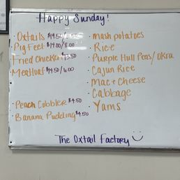 Sunday Menu as of November 2024 Sunday Menu as of November 2024