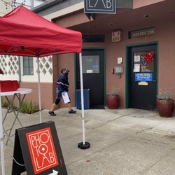 Photolab - When it rains you can still use our outside kiosk.