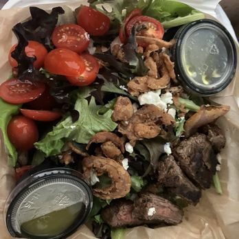 The Craft Bar - PCB - Blackened flank steak salad - Gastropubs Near Me - Panama City Beach, Florida The Craft Bar - PCB - Blackened flank steak salad - Gastropubs Near Me - Panama City Beach, Florida