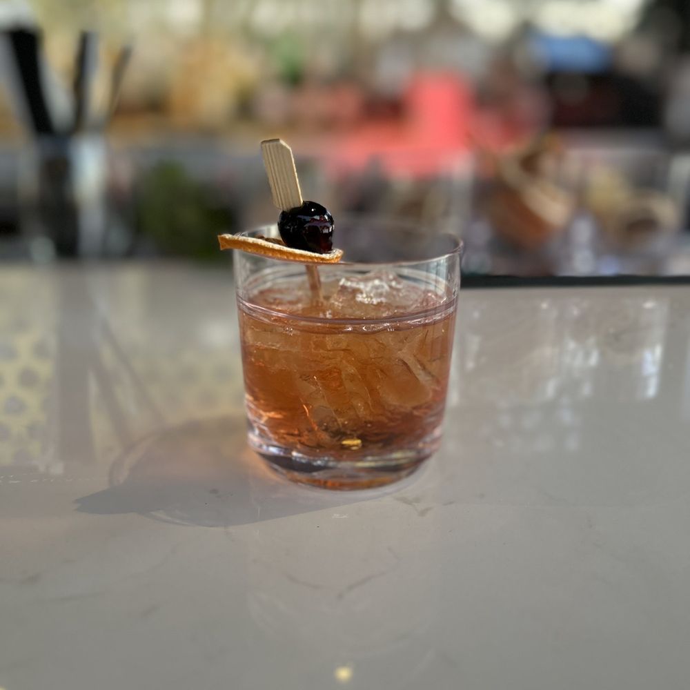 Over The River - Mezcal old fashioned with all kinds of fancy stuff - Cocktail Bars Near Me - Tampa Bay, Florida Over The River - Mezcal old fashioned with all kinds of fancy stuff - Cocktail Bars Near Me - Tampa Bay, Florida