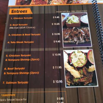 Mirin Cafe - Entrees page - Japanese Near Me - Escondido, California Mirin Cafe - Entrees page - Japanese Near Me - Escondido, California