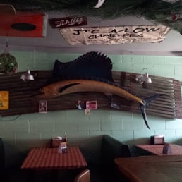 a sailfish mounted on the wall a sailfish mounted on the wall