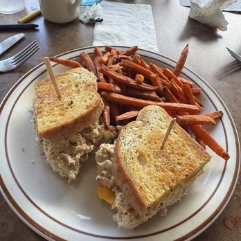 CJ's Cafe - Tuna melt with Sweet Potato Fries 4/10 fries were good. - American Near Me - Arroyo Grande, California