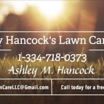 Ashley Hancocks Lawn Care - business card - Lawn Services Near Me Ashley Hancocks Lawn Care - business card - Lawn Services Near Me