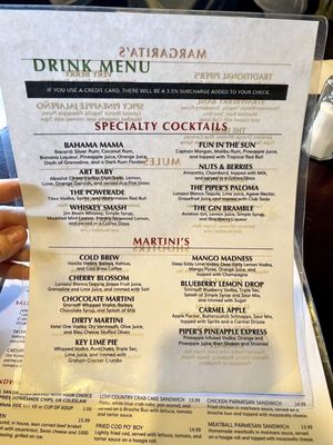 Menu photo 1 The Piper's Tavern Raleigh, NC Menu photo 1 The Piper's Tavern Raleigh, NC