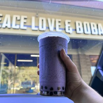 Peace Love & Boba - Purple Oreo w/Boba - Bubble Tea Near Me - Vacaville, California Peace Love & Boba - Purple Oreo w/Boba - Bubble Tea Near Me - Vacaville, California
