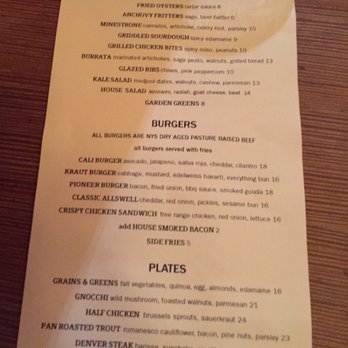 Allswell - Menu - New American Near Me - Brooklyn, New York