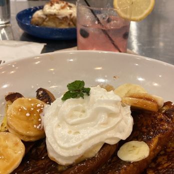 Frog & the Hen - Banana Fosters French toast - Southern Near Me - Augusta, Georgia