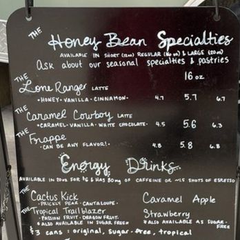 The Honey Bean - Menu - Coffee & Tea Near Me - San Antonio, Texas The Honey Bean - Menu - Coffee & Tea Near Me - San Antonio, Texas