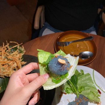 Lao Lao Bar - Tapioca dumplings. Filling made with mushroom. - Laotian Near Me - Toronto, Ontario