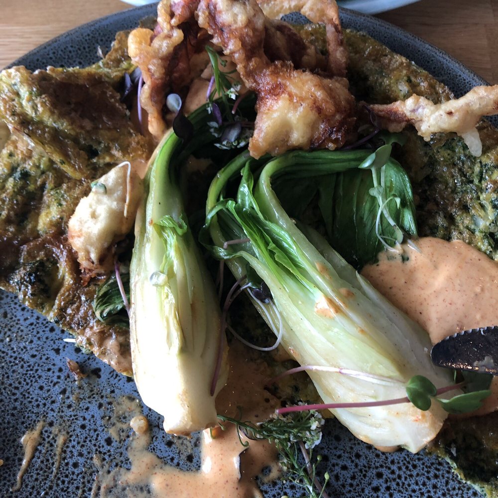 Soft shell crab omelette