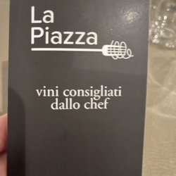 La Piazza - Cover of menu