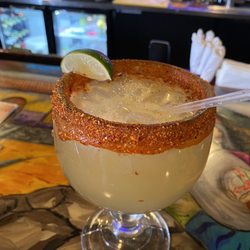El Ranchero - Smoky Mezcal Skinny Rita with Chamoy Tajin rim