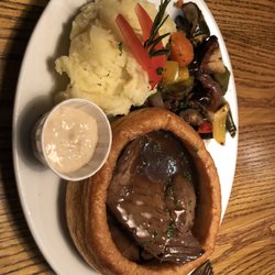 The Barn - Giant Yorkshire Pudding with beef as the Roast of the Day.