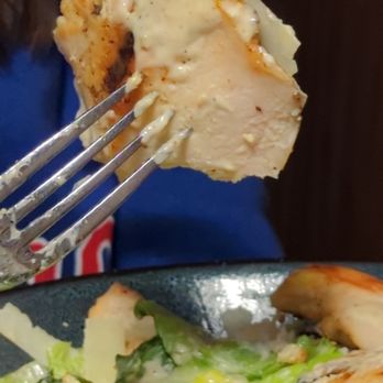 Brickstones Kitchen & Bar - A huge piece of chicken added to the Caesar salad. It was a breast cut into four pieces, like a salad for a Bengali tiger. - American Near Me - Washington, DC, District of Columbia