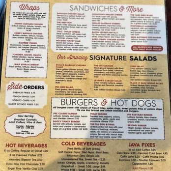 The Parkside Cafe - Lunch side of menu - Cafes Near Me - Bristol, Connecticut