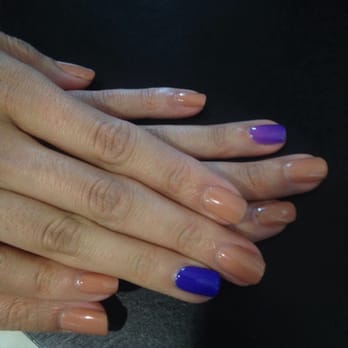 Concept Nails & Spa - Another photo of the difference in color changing gel! Blue and turns purple when it's warmer! - Nail Salons Near Me - Arlington, Texas Concept Nails & Spa - Another photo of the difference in color changing gel! Blue and turns purple when it's warmer! - Nail Salons Near Me - Arlington, Texas
