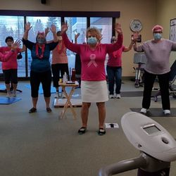 Curves - Social distancing during our breast cancer fundraising month