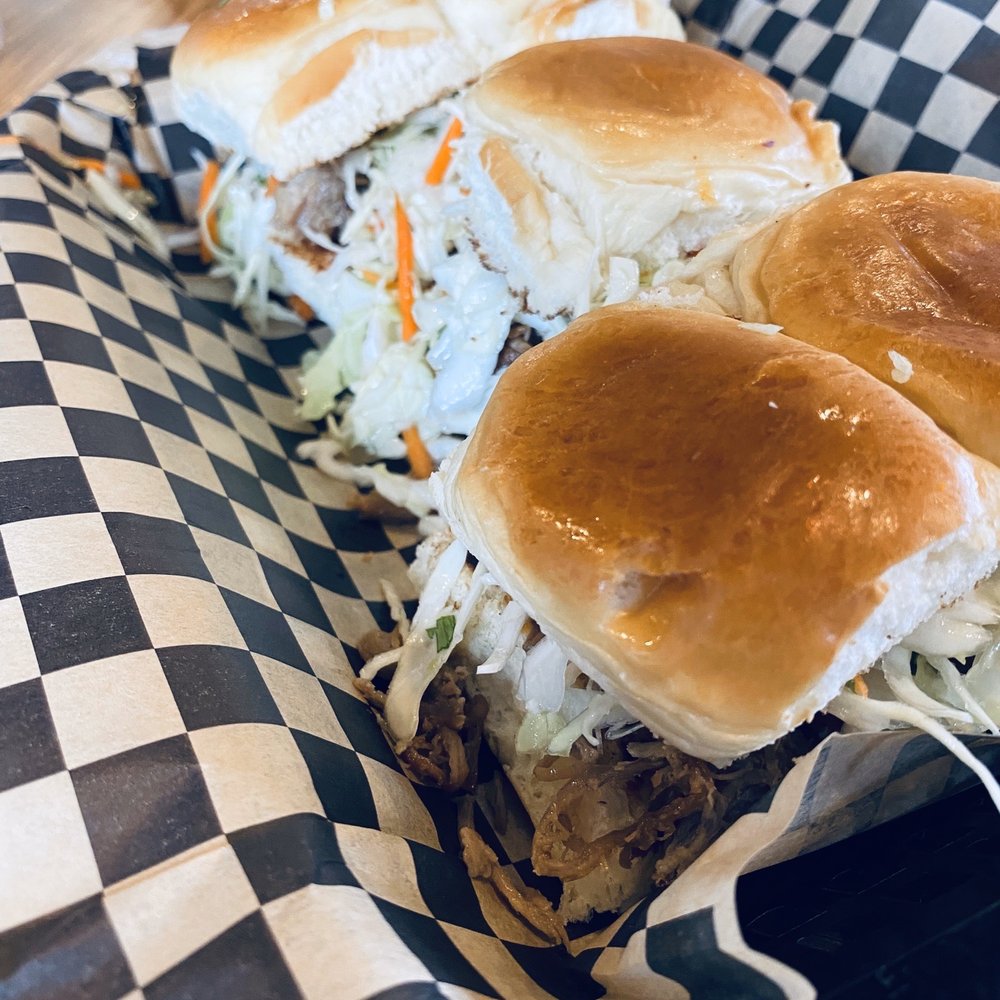 Marination Ma Kai - Pork Sliders - Korean Near Me - Seattle, Washington Marination Ma Kai - Pork Sliders - Korean Near Me - Seattle, Washington